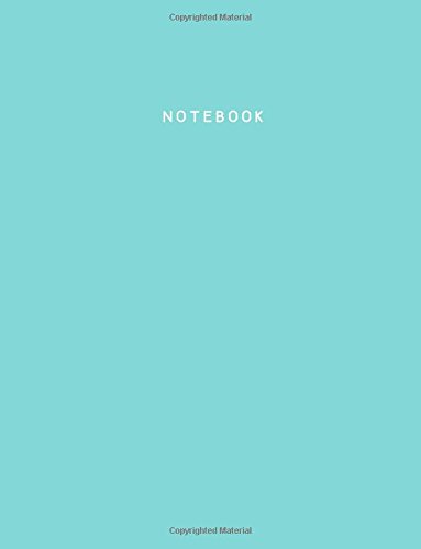 Notebook: Aruba Blue (Robin’s Egg Blue), Ruled, Soft Cover, Letter Size (8.5 x 11) Notebook: Large Composition Book, Journal