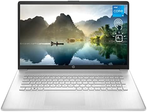 HP Newest 17t Laptop, 17.3″ HD+ Touchscreen, Intel Core i5-1335U, 16GB RAM, 1TB SSD, Webcam, HDMI, Backlit KB, Wi-Fi 6, Windows 11 Home, Silver