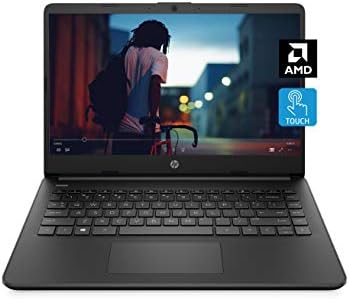 HP 14 Laptop, AMD 3020e, 4 GB RAM, 64 GB eMMC Storage, 14-inch HD Touchscreen, Windows 10 Home in S Mode, Long Battery Life, Microsoft 365, (14-fq0050nr, 2020)