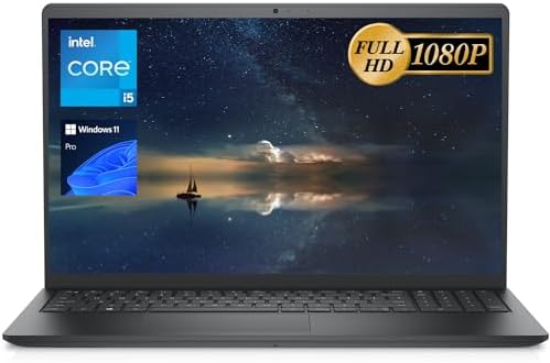 Dell Vostro 3000 Series 3510 Business Laptop, 15.6″ FHD Display, Intel Core i5-1135G7 Processor, 16GB RAM, 1TB PCIe SSD, Webcam, SD Card Reader, Backlit Keyboard, Wi-Fi, Windows 11 Pro, Black