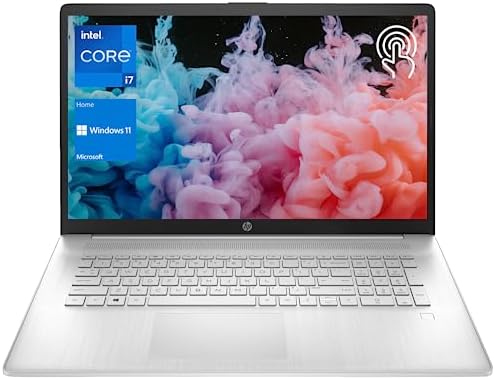 HP 2023 Business Professional Laptop, 17.3″ HD+ Touchscreen, 13th Gen Intel Core i7-1355U, 64GB RAM, 2TB PCIe SSD, Webcam, FP Reader, HDMI, Wi-Fi 6, Windows 11 Home, Silver