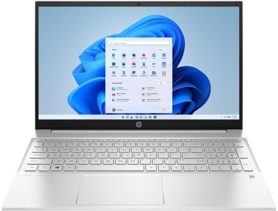 HP Pavilion 15 Laptop, 12th Generation Intel Core i7-1255U Processor, 32 GB RAM, 1 TB SSD, 15.6″ Full HD Display, Fingerprint Reader, Wi-Fi & Bluetooth, HD Webcam,Backlit Keyboard,Windows 11 Pro