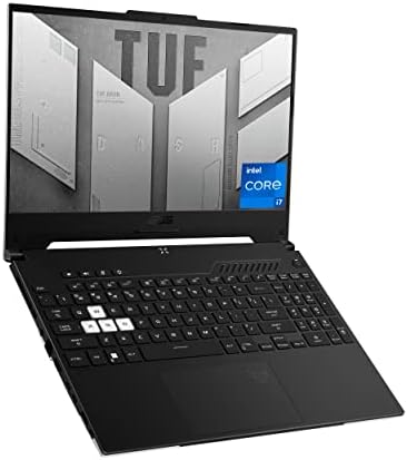 ASUS TUF Dash 15 (2022) Gaming Laptop, 15.6” 144Hz FHD Display, Intel Core i5 12450H, GeForce RTX 3050 Ti, 8GB DDR5, 512GB PCIe SSD, Thunderbolt 4, Wi-Fi 6, Windows 11 Home, Off Black, FX517ZE-RS51