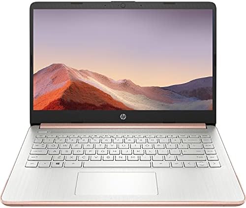 2021 Newest HP Premium 14-inch HD Laptop, Intel Dual-Core Processor Up to 2.8GHz, 16GB RAM, 64GB eMMC Storage, Webcam, Bluetooth, HDMI, Wi-Fi, Rose Gold, Windows 10 with 1 Year Microsoft 365