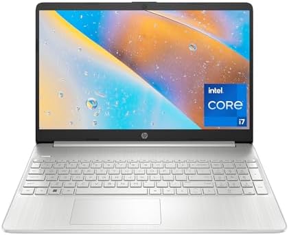 HP 15.6 Inch Laptop, Intel Iris Xe Graphics, 11th Generation Intel Core Processor, 8 GB RAM, 256 GB SSD, Windows 11 Home (15-dy2024nr, Natural silver)