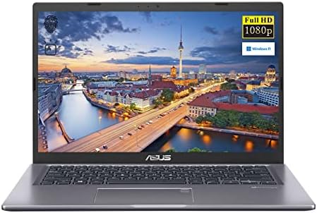 ASUS VivoBook 14″ FHD 1080p Laptop, Intel Core i3-1115G4, 8GB RAM, 256GB PCIe SSD, Backlit Keyboard, HDMI, WiFi, Webcam, Windows 11 Home, Slate Grey