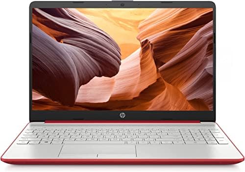 HP 2023 15” HD IPS Laptop, Windows 11, Intel Pentium 4-Core Processor Up to 2.70GHz, 8GB RAM, 128GB SSD, HDMI, Super-Fast 6th Gen WiFi, Dale Red (Renewed)