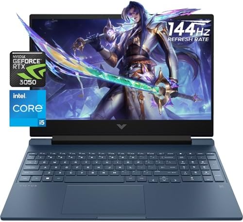 HP Victus Gaming Laptop | 15.6″ FHD 144Hz | 13th Gen Intel 8 Cores i5-13420H Up to 4.60 GHz | NVIDIA GeForce RTX 3050 6GB | 32GB RAM | 1TB PCIe SSD | Backlit | Wi-Fi 6 |Webcam |Type-C |Windows 11 Home