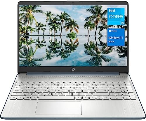 HP 15 Laptop, 15.6” HD Display, Intel Core i3-1115G4 Processor, 32GB RAM, 1TB SSD, Wi-Fi, SD Card Reader, HDMI, Webcam, Windows 11 Home, Spruce Blue, KKE Accessories